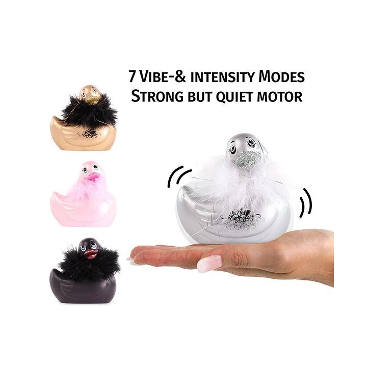 Masażer do ciała I Rub My Duckie 2.0 | Wodoodporny, 7 trybów wibracji, kryształ Swarovski
