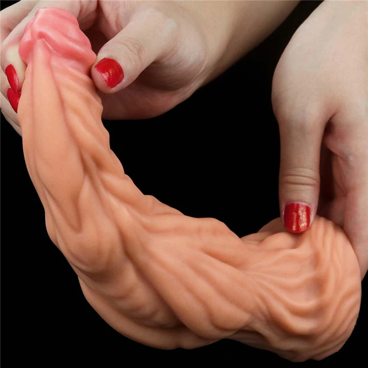 Dildo Love Toy, silikon płynny, 24.5 cm długości, 6.3 cm średnicy, wibrujący
