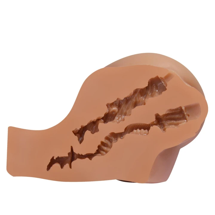 Masturbator podwójny KYLIE, TPR/ABS, realistyczny, ciekawe tekstury