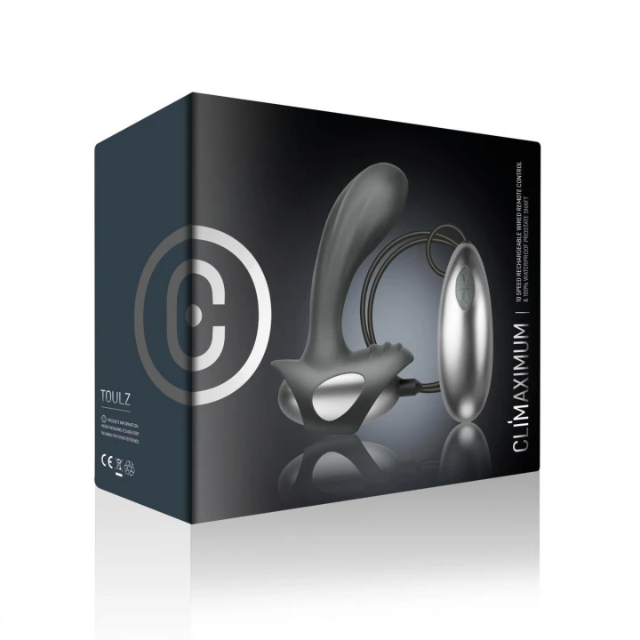 Wibrator prostaty Toulz - anatomiczny kształt, 10 ustawień wibracji, wodoodporny