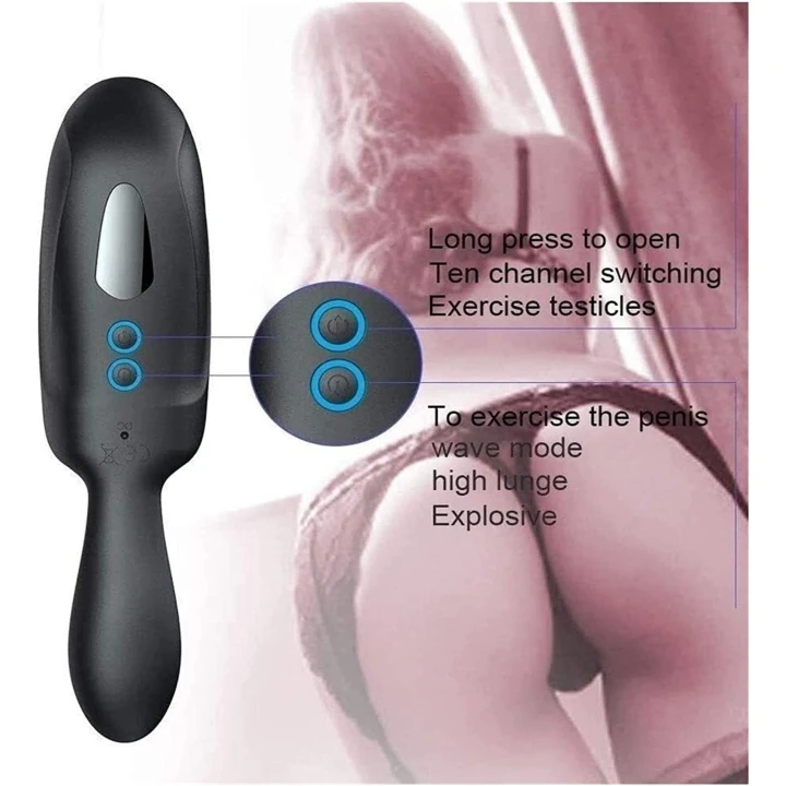 Masturbator męski regulowany, wibrujący, wodoodporny, materiał ABS/silikon