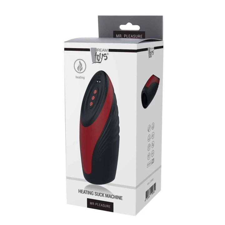 Masturbator grzewczy Mr Pleasure z 6 trybami ssania i 9 rytmami wibracji