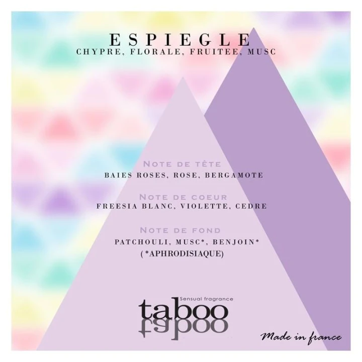 Perfumy damskie z feromonami TABOO ESPIEGLE FOR HER 50ml - hipnotyzujący zapach