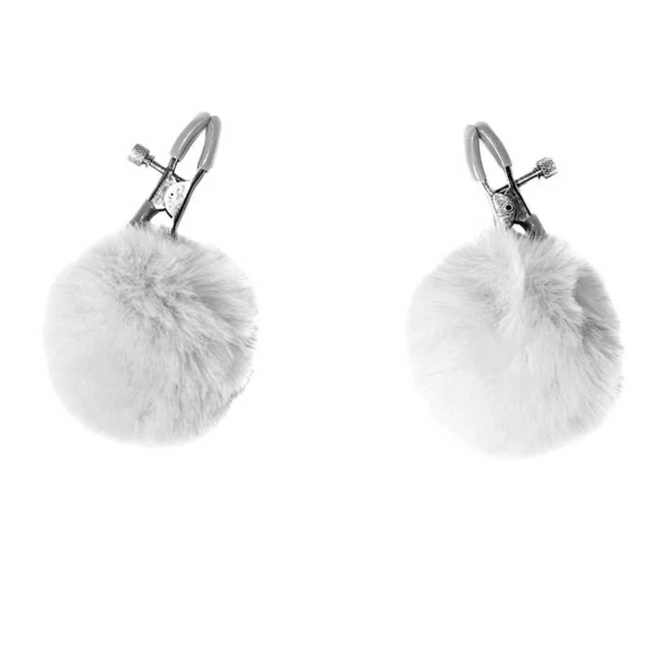 Zaciski na sutki Party Hard - Uniwersalne, Oregulowane z Zawieszkami z Futra