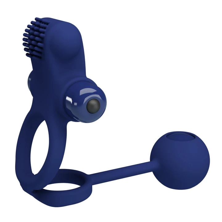 Nakładka na penisa, Pretty Love IV, Silikonowa, 10 trybów wibracji, wodoodporna