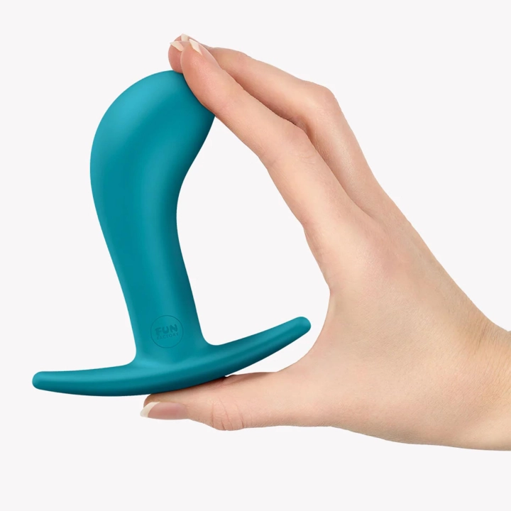 Korek analny Bootie L Aquamarine FF – silikonowy, długość 11 cm