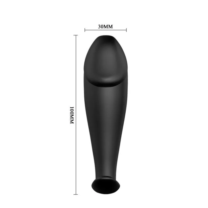 Korek analny PRETTY LOVE - silikonowy, 12 funkcji wibracji, wodoodporny