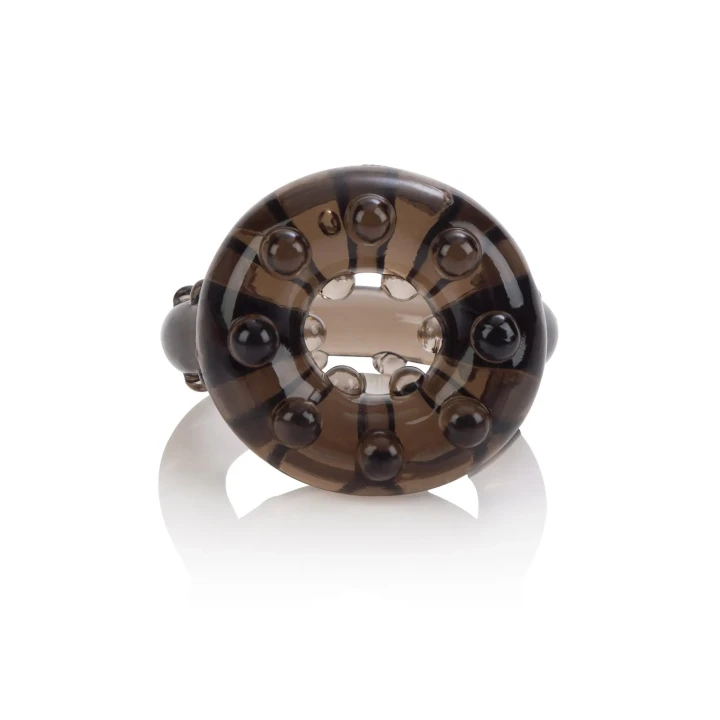 Czarny cockring All Star z elastycznego TPE, wodoodporny, 4.5 cm zewnętrzny wymiar