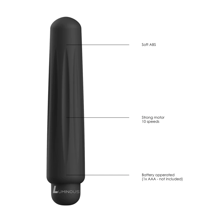 Wibrator bullet Delia - ABS, 10 prędkości, wodoodporny, czarny