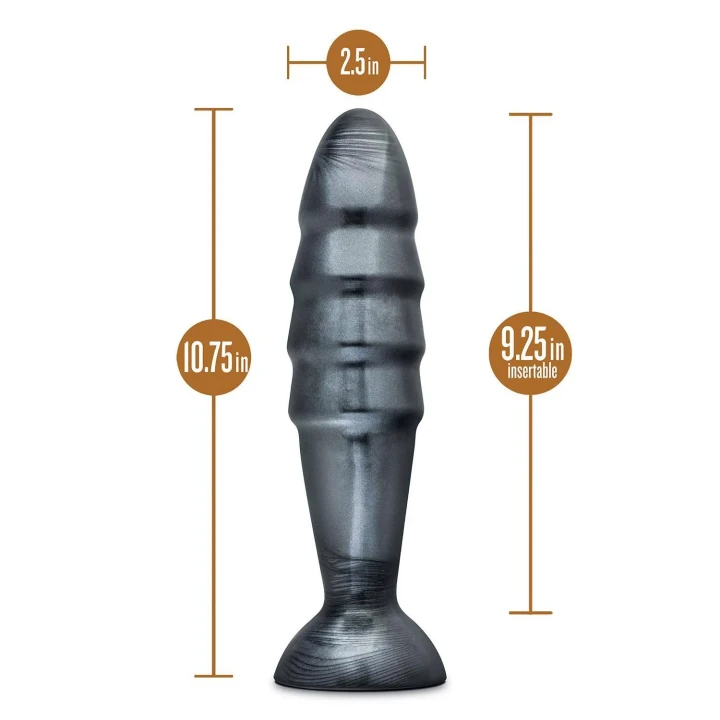 Zatyczka analna JET Destructor, PVC, długość 27,3 cm, średnica 6,6 cm