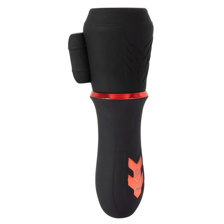 Masturbator Glans Rebel z 2 silnikami, 10 trybów wibracji, wodoodporny, silikonowy