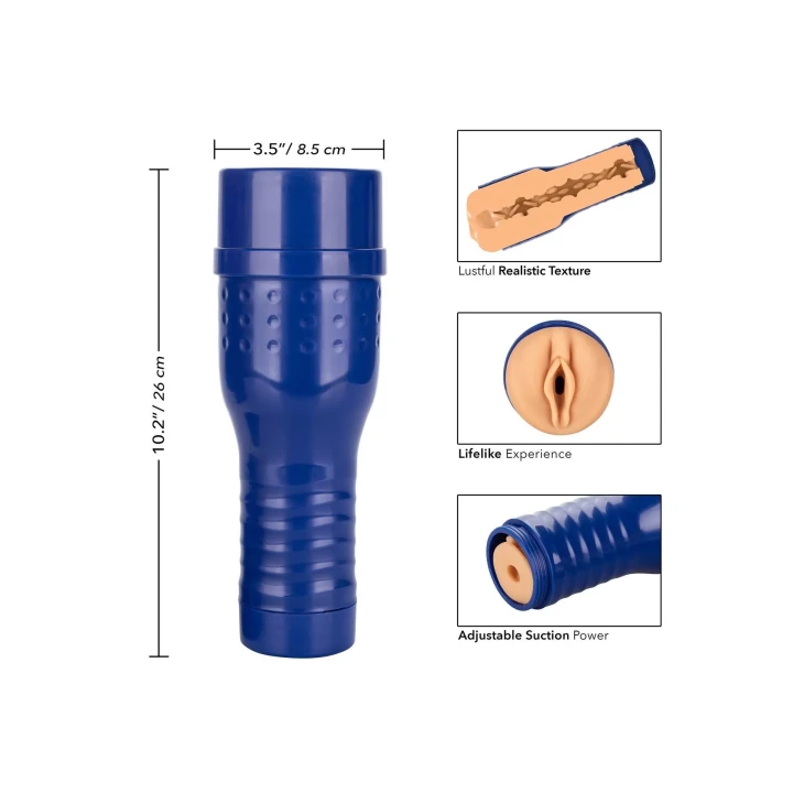 Masturbator Gabi Gold - realistyczny, wodoodporny, TPR, długość 26 cm, średnica 8.5 cm