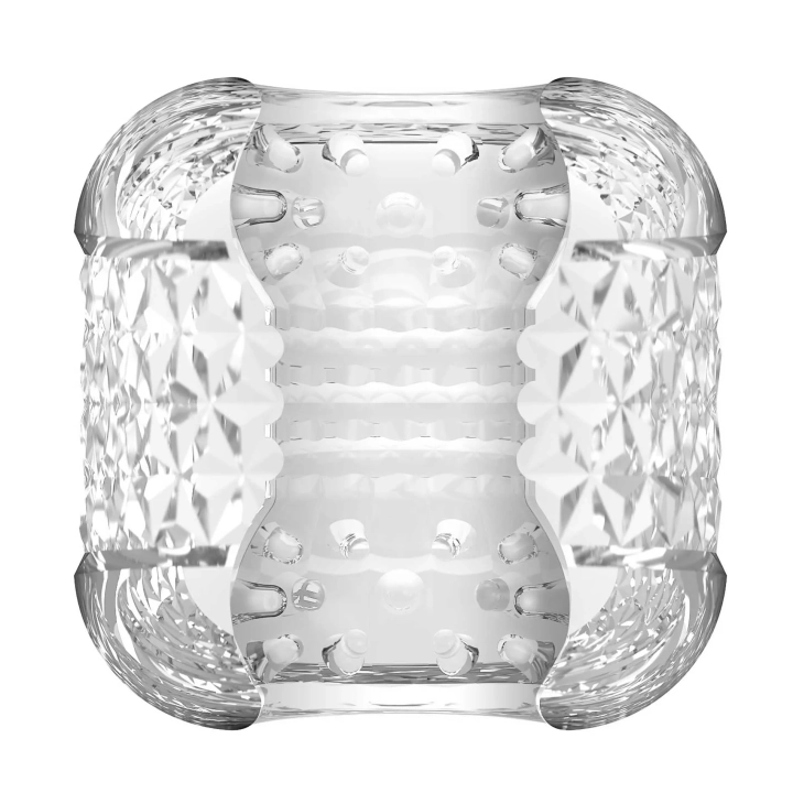 Masturbator dwustronny PRETTY LOVE Cole, przezroczysty, 6cm, wodoodporny