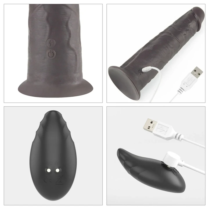 Dildo Lovetoy Nature z platynowego silikonu, 10 trybów wibracji, zdalne sterowanie
