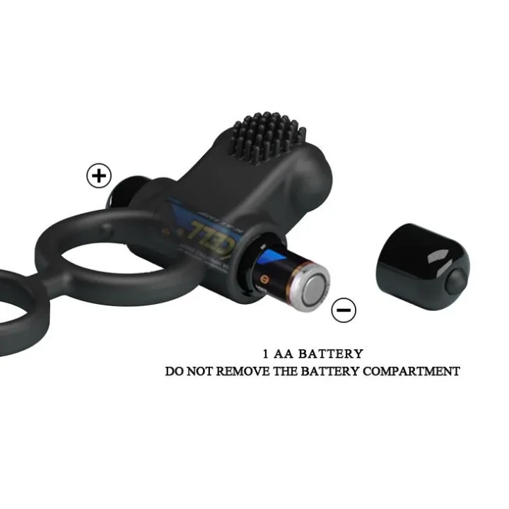 Nakładka na penisa - Pretty Love, Silikon ABS, 10 funkcji wibracji, wodoodporna