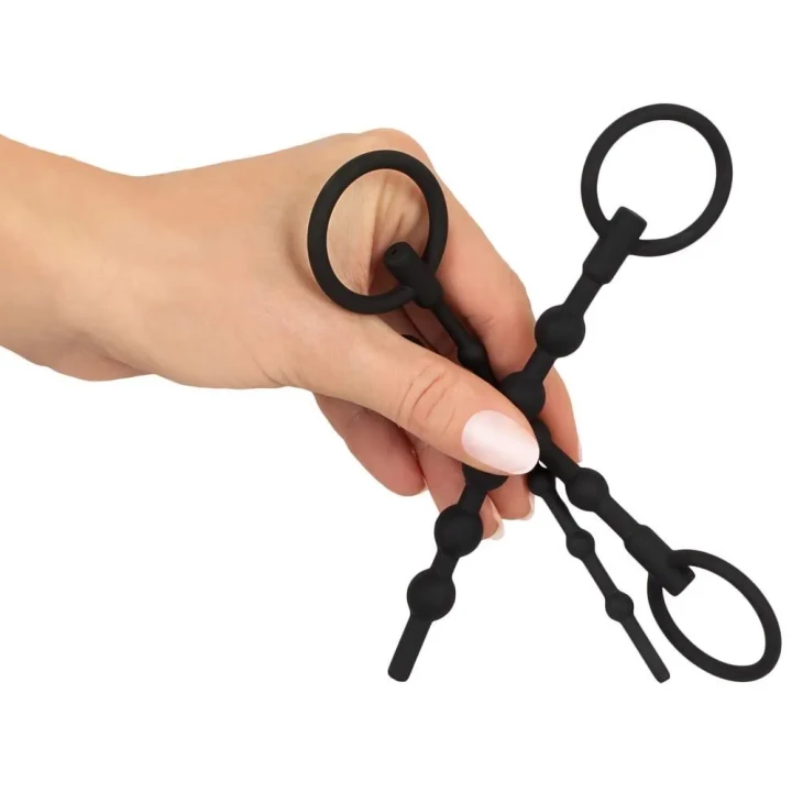 Zestaw do treningu Uretralu silikonowy 3 szt. - różne średnice, elastyczne końcówki