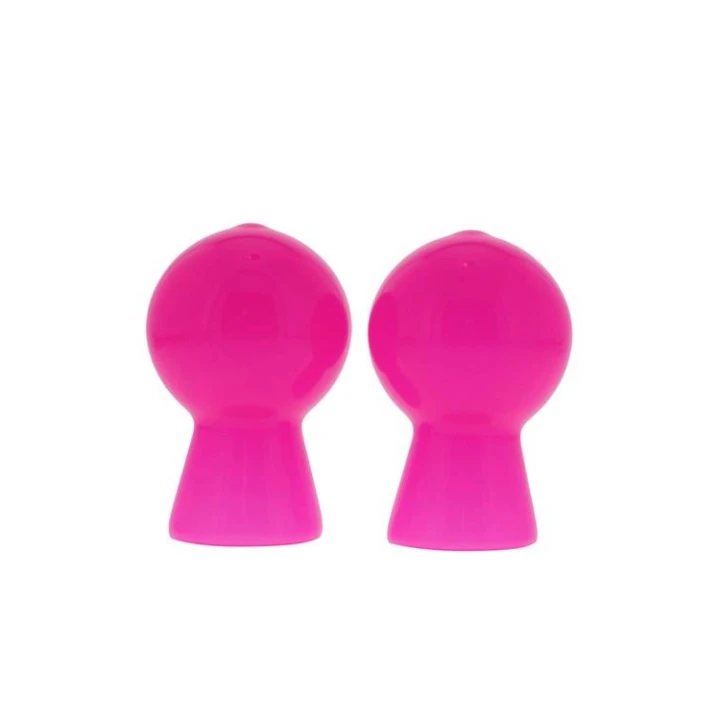 Pompka do sutków z PVC - Shiny Pink, wodoodporna, z bateriami