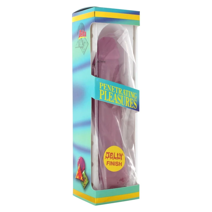 Dildo realistyczne Purple, Phthalate Free PVC, długość 20.7 cm, powierzchnia żelowa