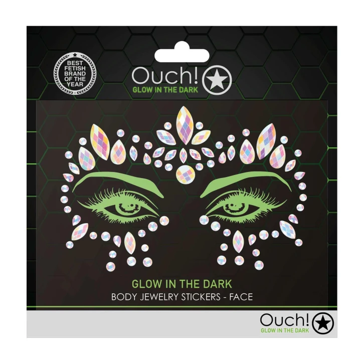 Naklejki Body Jewelry - Błyszczące, Świecące w Ciemności, 90% Żywica, 26g
