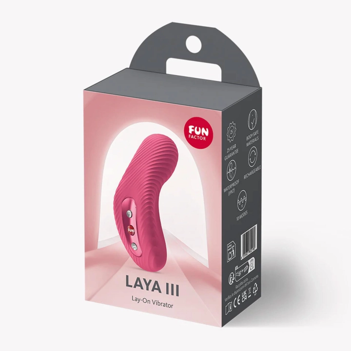 Wibrator łechtaczkowy Laya III Raspberry – 10 trybów, IPX7, ładowanie USB-C