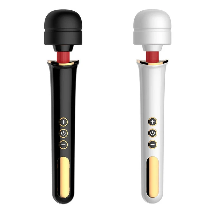 Masażer Wibracyjny Super Mocny 10 Funkcji, Ergonomiczny Uchwyt, Silikon/ABS