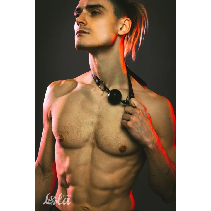 Knebel BDSM Lola Games Party Hard, PVC, 63,5 cm, czarny