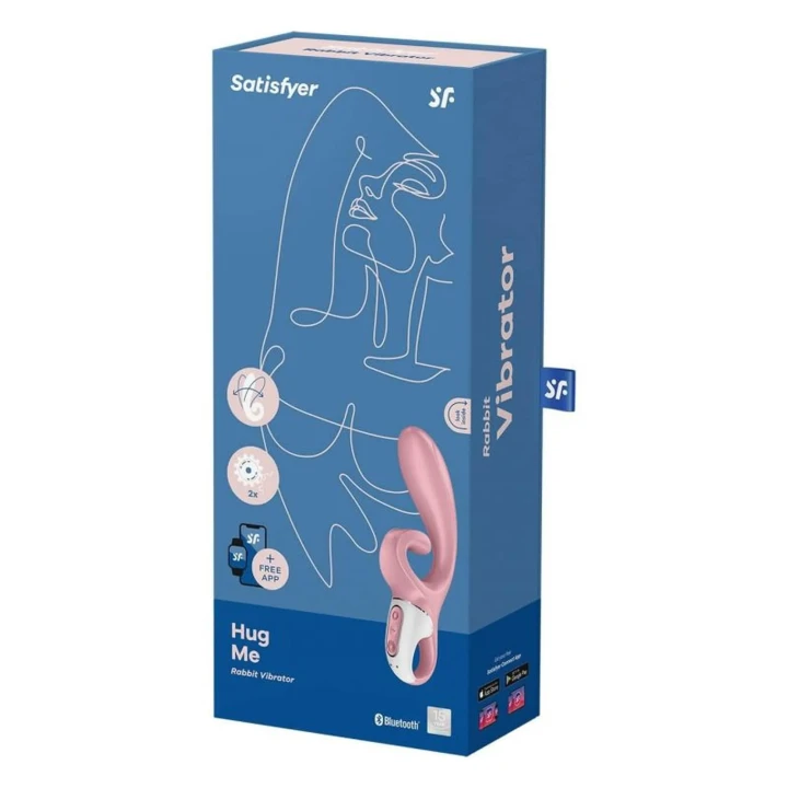 Wibrator Satisfyer Hug Me, silikonowy, wodoodporny, ze stymulacją G i łechtaczki