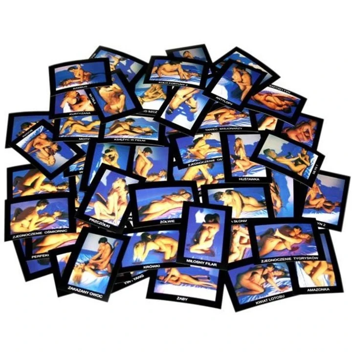 Gra erotyczna Kamasutra - oryginalne pozycje, plansza A3, zestaw kart i pionków