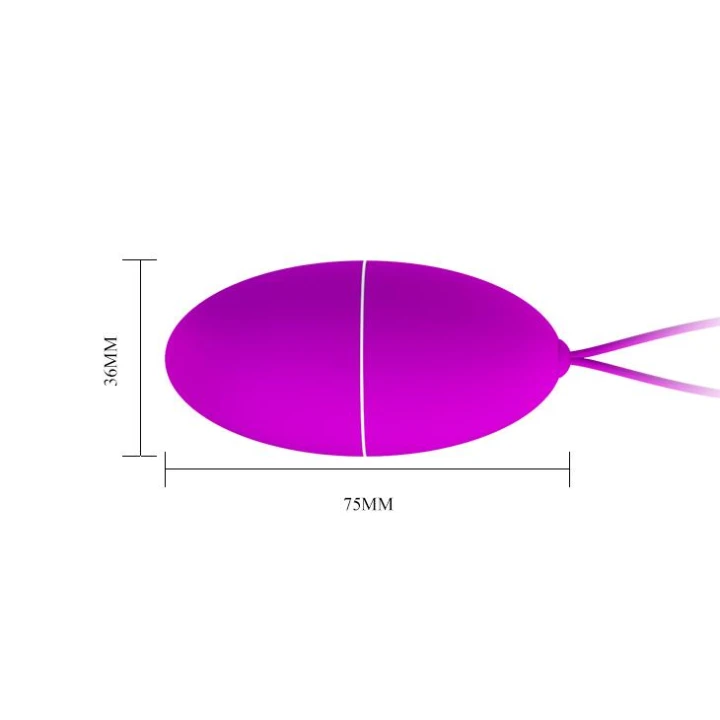 Jajko wibracyjne PRETTY LOVE - JOANNE, 12 funkcji, zdalne sterowanie, ABS