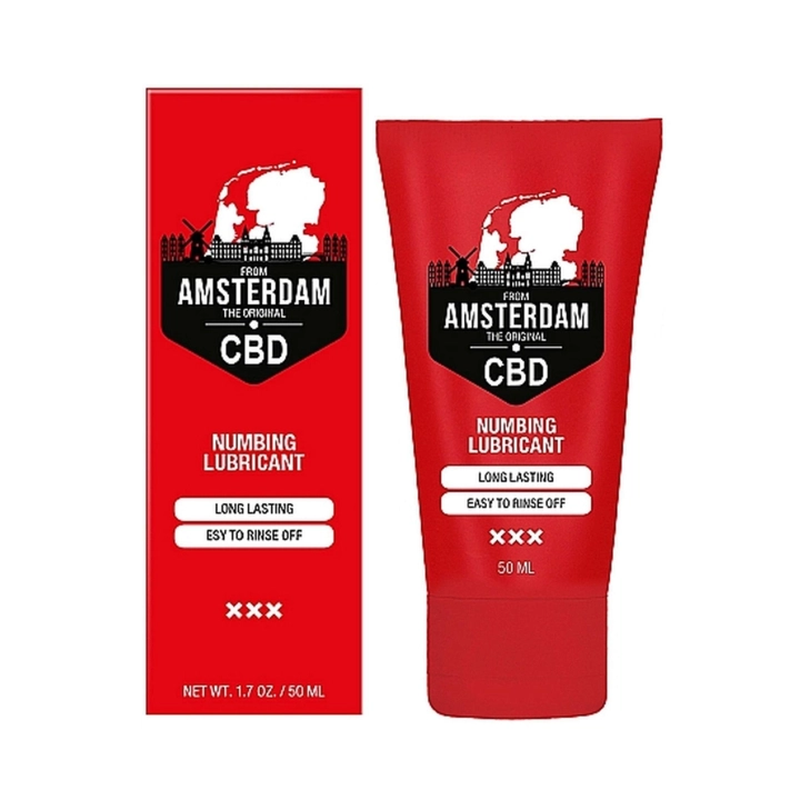 Lubrykant odrętwiający Original CBD from Amsterdam, na bazie wody, z CBD, 50 ml