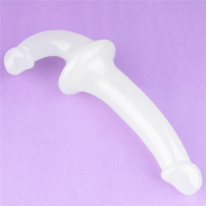 Dildo Lumino Play, 10.5'', TPE, świecący w ciemności, strapless