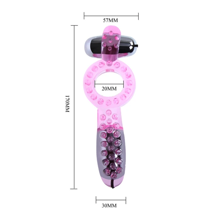 Pierścień wibrujący dla par BAILE – TPR, zwiększona stymulacja, wzmocnienie wytrzymałości