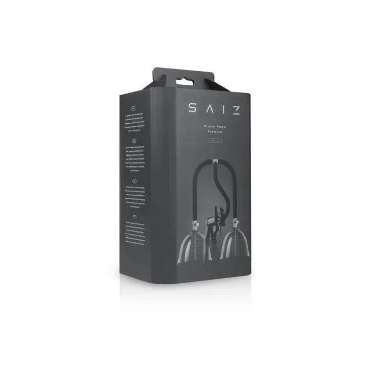 Laktator silicone SAIZ – przezroczyste miseczki, regulowana próżnia, elastyczny