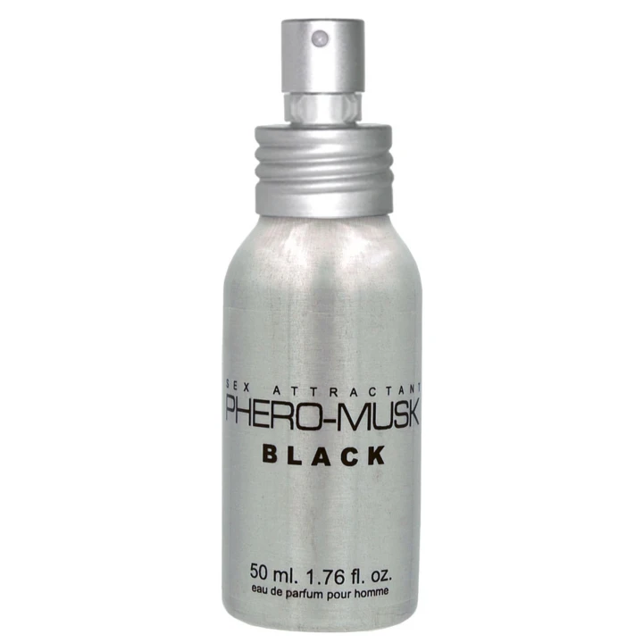 Woda perfumowana dla mężczyzn PHERO-MUSK BLACK 50ml - nowoczesny zapach, intrygująca kompozycja