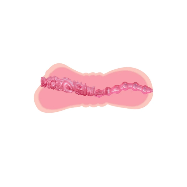 Masturbator podwójny Hidden Desire, realistyczny TPR, wodoodporny, 7.5 cm