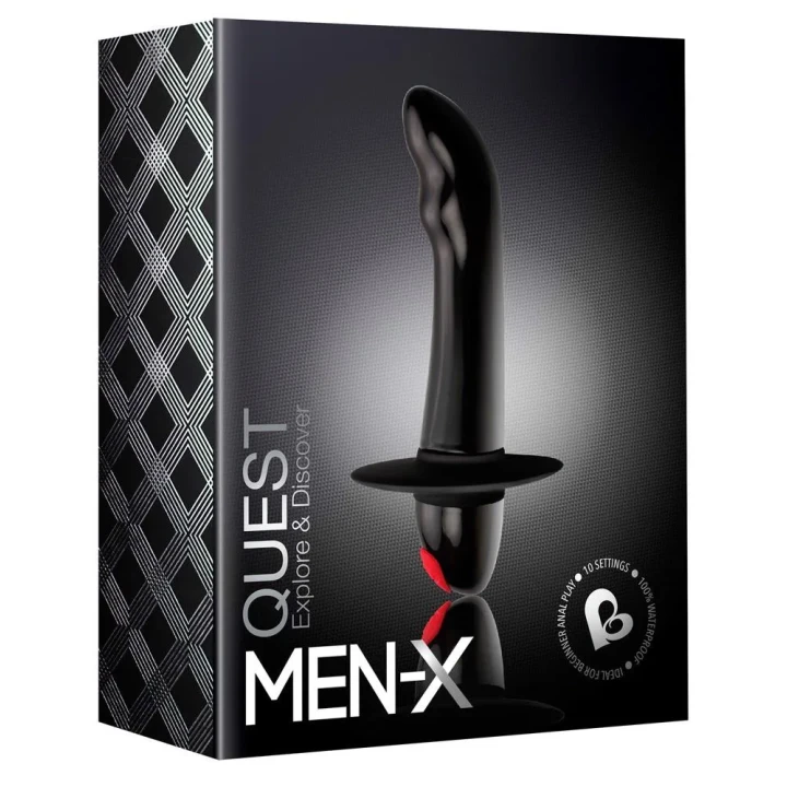 Wibrator prostaty Rocks Off Quest, silikonowy, 11,2 cm długości, 10 trybów wibracji