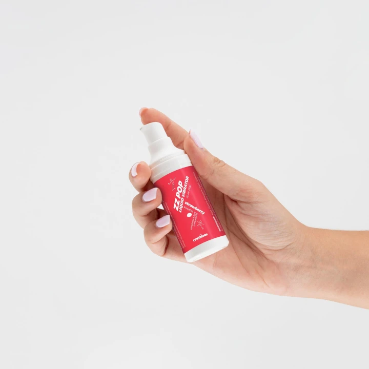 Wibrator płynny CRUSHIOUS ZZ POP 30ml o smaku truskawkowym, z efektem mrowienia