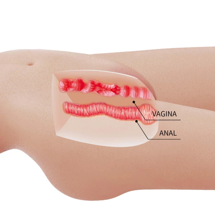 Masturbator realistyczny Crazy Bull Mia, 50 cm, materiał TPR, ruchome nogi