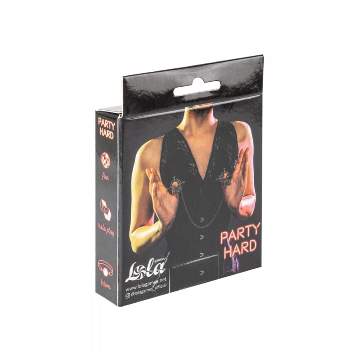 Zaciski na sutki metalowe - Kolekcja Party Hard, elegancki design, idealne do BDSM