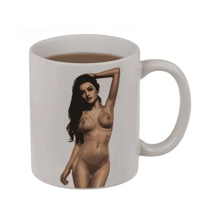 Kubek termiczny Stripper Girl 350 ml — efekt zmiany grafiki przy gorących napojach