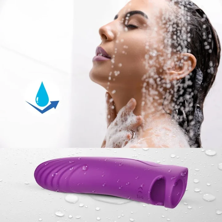 Stymulator punktu G Aurora Purple - 9 trybów wibracji, wodoodporny, silikonowy