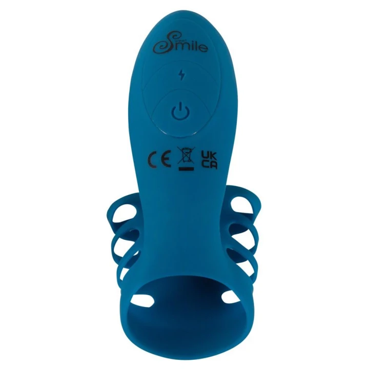 Pierścień wibrujący na penisa Sweet Smile, silikon, 7 trybów, elastyczny, 4,8 cm