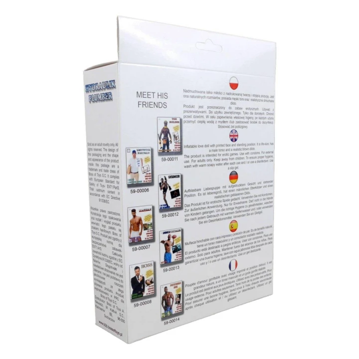 Lalka hydraulik - męska lalka miłości 160 cm, realistyczny tors, nadmuchiwane ciało