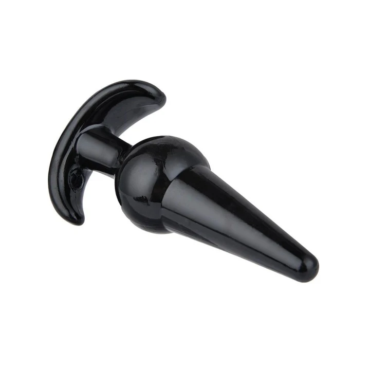 Zatyczki analne Power Escorts Quatro – 4 różne rozmiary, elastyczne, czarne