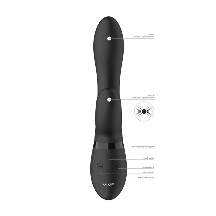 Stymulator łechtaczkowy - KYRA Pulse-Wave, silikonowy, 10 trybów, wodoodporny IPX7