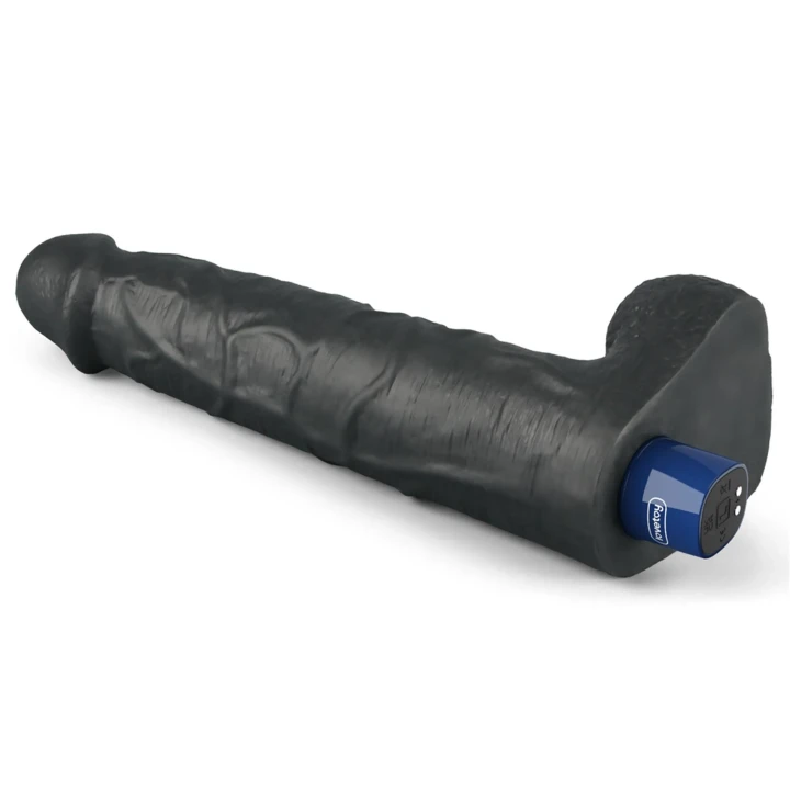 Dildo REAL SOFTEE 10,5'' Rechargeable, TPE, długość 27cm, średnica 5cm, czarny