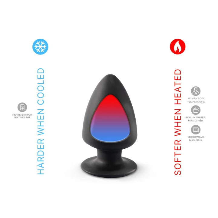 Wtyczka analna Silexd, podwójna gęstość, 9 cm wysokości, 4,8 cm średnicy, silikonowa