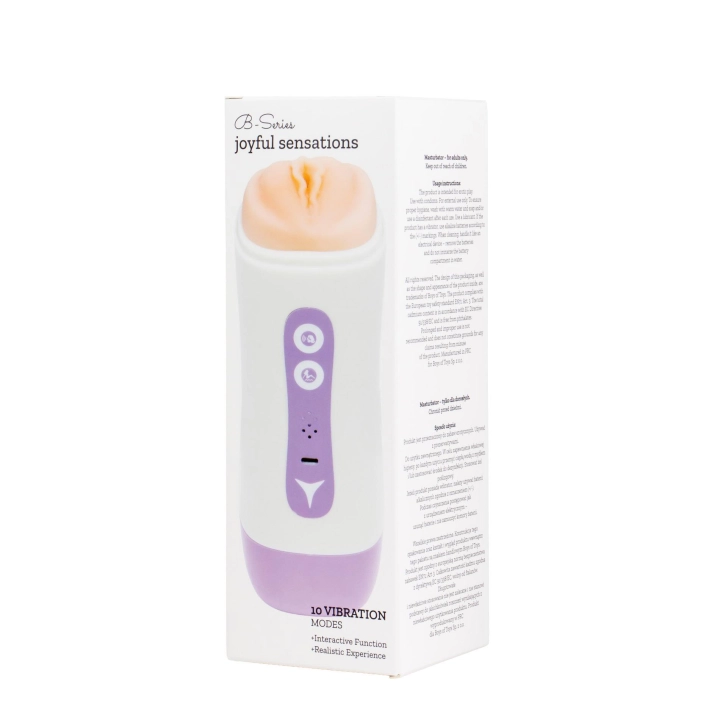 Masturbator Velvet Rhythm – 2w1, 10 trybów wibracji, komunikaty głosowe
