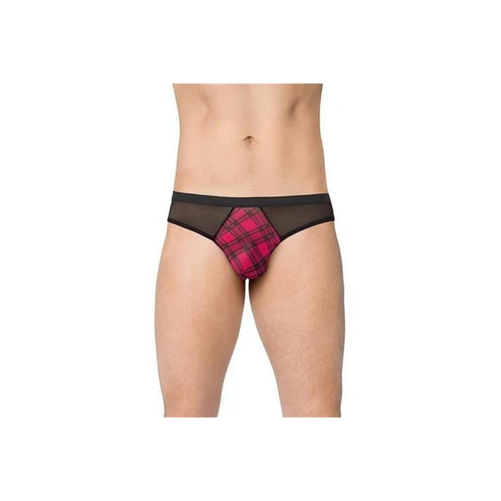 Stringi męskie SOFTLINE COLLECTION 4524 - różowe, XL, komfortowe, nowoczesne