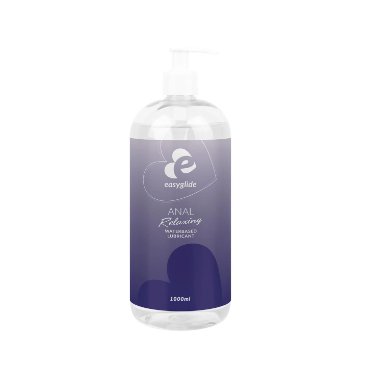 Lubrykant analny EasyGlide Anal Relaxing 1000 ml — wodny, łagodzący mentol+rumianek